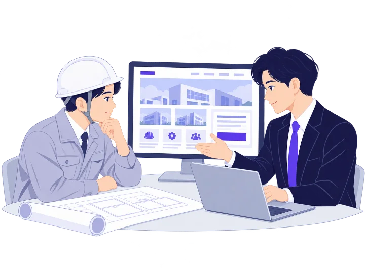 建設会社の強みを整理したコーポレートサイトの制作