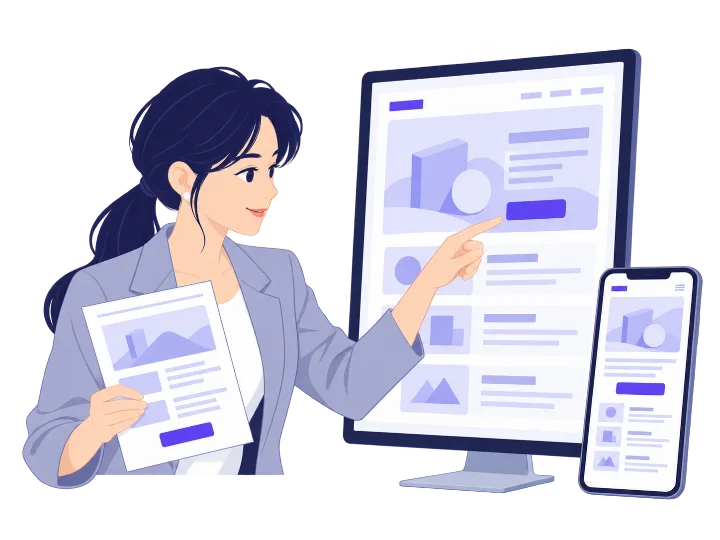 サービスの特徴と相談への導線を設計する担当者